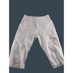 Lee Easy Fit Women's‎ Cargo Capris White Size 8